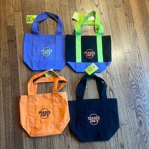 Trader Joe's Reusable Halloween Tote Bags Set (4 bags total)